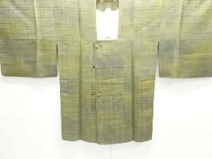 格子織り出し暈し道行コート